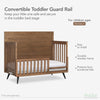 Evolur Stilnovo Mid Century Convertible Crib Toddler Guard Rail I Full Assembly I Lasting Quality , 811-SC