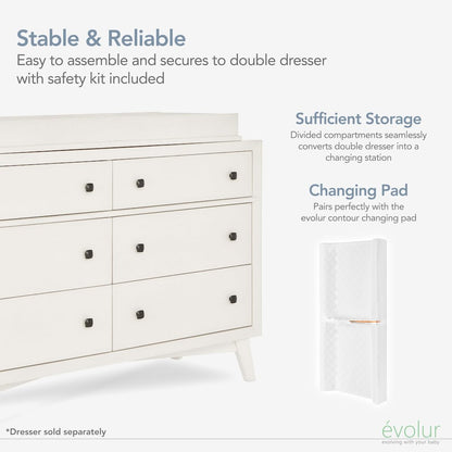 Evolur I Modern Changing Tray I Full Assembly I Lasting Quality, 850-VB