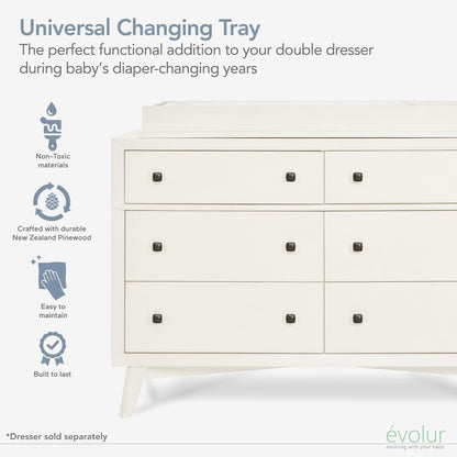 Evolur I Modern Changing Tray I Full Assembly I Lasting Quality, 850-VB