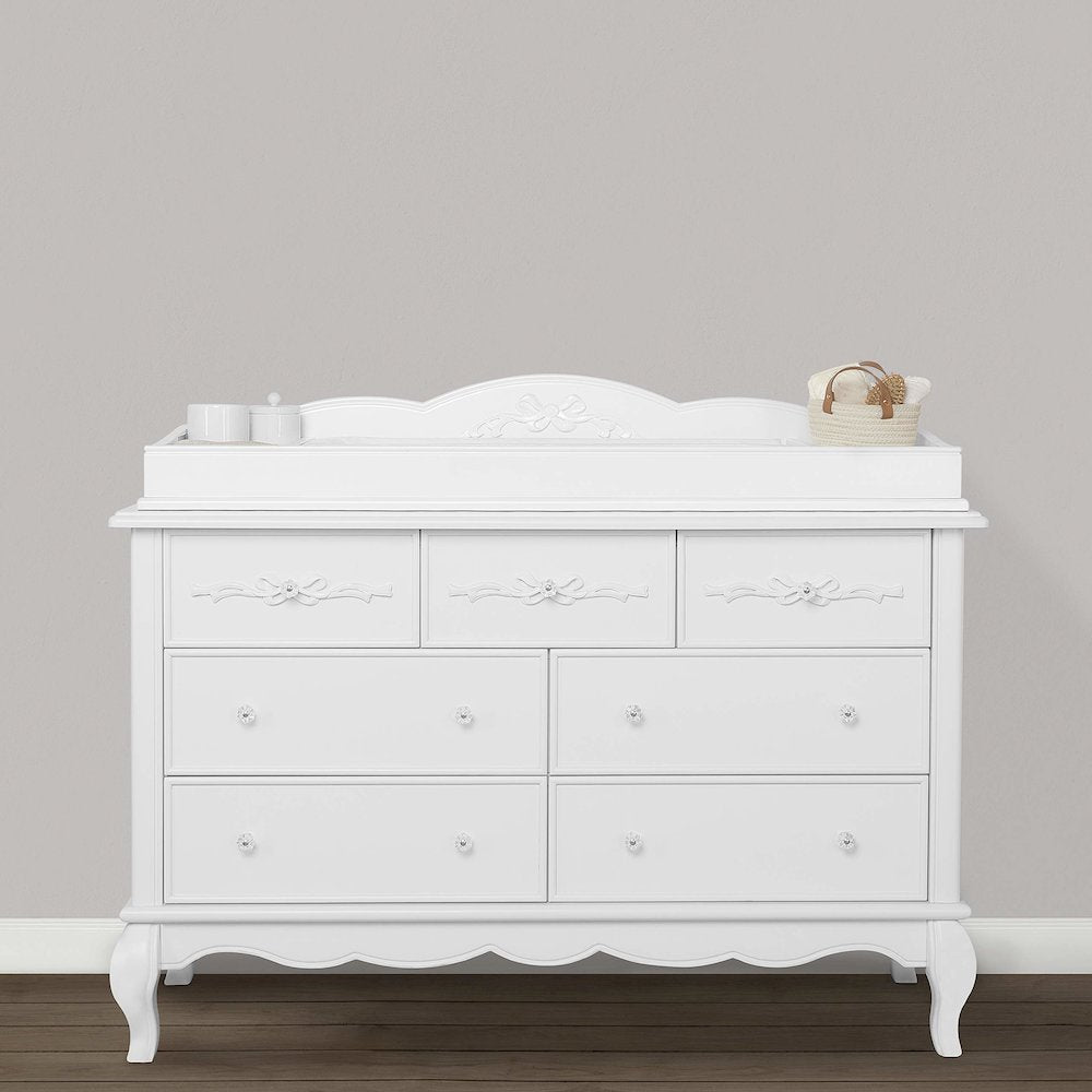 Evolur Aurora Change Tray Full Assembly I Lasting Quality I Intricate Ribbon Bow Scrollwork, 851NT-FR