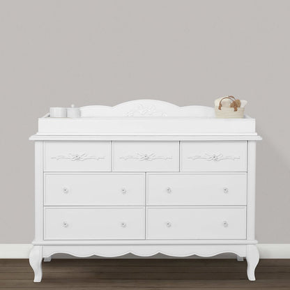 Evolur Aurora Change Tray Full Assembly I Lasting Quality I Intricate Ribbon Bow Scrollwork, 851NT-FR