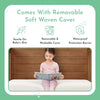 Evolur Coco, Comfort Lite Plus Natural Copper Infused Fiber Crib And Toddler Mattress I Waterproof I Green Guard Gold Certified I Removable Cover I 5’ Mattress I Foam Encasement For Superior And Stabi