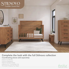 Evolur Stilnovo Mid Century Convertible Crib Toddler Guard Rail I Full Assembly I Lasting Quality , 811-SC
