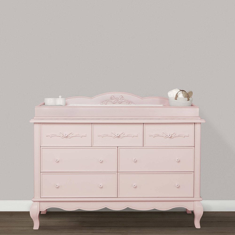 Evolur Aurora Change Tray Full Assembly I Lasting Quality I Intricate Ribbon Bow Scrollwork, 851NT-BL