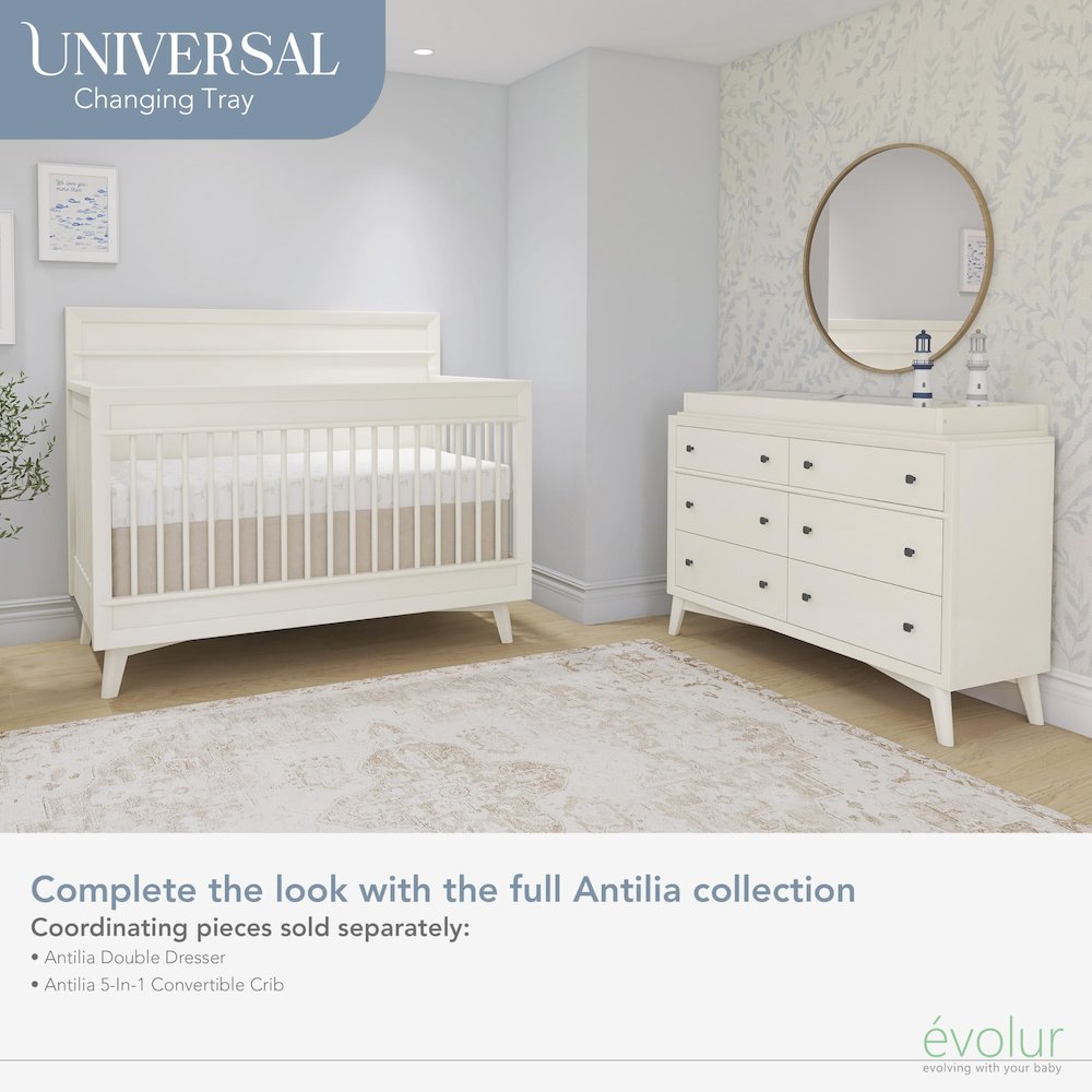 Evolur I Modern Changing Tray I Full Assembly I Lasting Quality, 850-VB