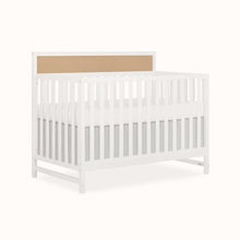 Dream On Me Kai Convertible Crib, White+Natural