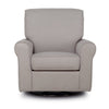 Evolur London Upholstered 360 Swive l Glider I Rocker I Nursery Glider I Durable Soft Fabric, 614-FOSSIL