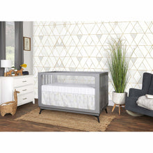 Evolur Acrylic Millennium 4 in 1 Convertible Crib  Toddler Rail I Easily Coverts to Toddler Bed and I Acrylic Slats , 702AC-PG