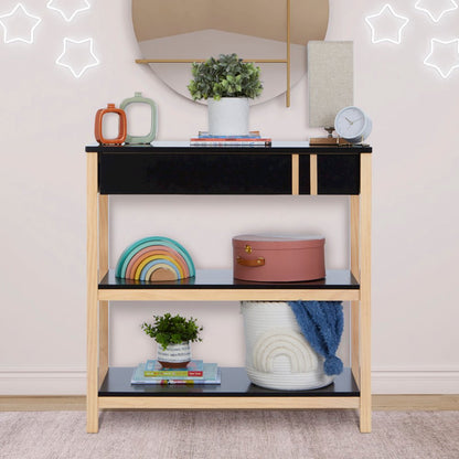 Dream On Me Soho Changing Table In Matte Black Vintage