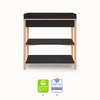 Dream On Me Owen Changing Table in Matte Black Vintage Oak, JPMA Certified