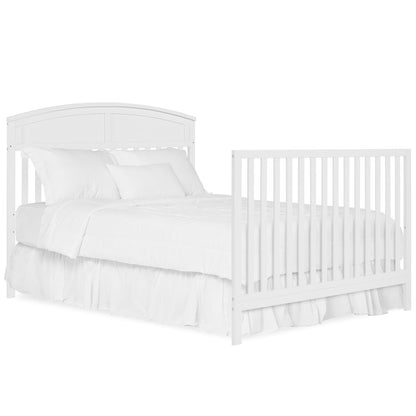 JPMA & Greenguard Gold Certified Dream On Me Storybrooke 5 in 1 Convertible Crib, White
