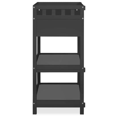 Dream On Me Doula Changing Table in Matte Black, JPMA certified