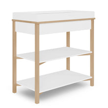 Dream On Me Owen Changing Table in Vintage White Oak, JPMA Certified