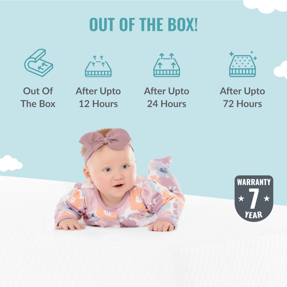 Dream On Me Baby Swan 5” Foam Crib & Toddler Bed Mattress