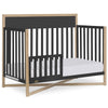 Dream On Me Owen 5-in-1 Convertible Crib, Matte Black