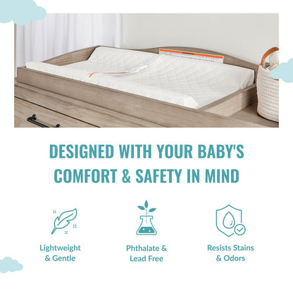 Dream On Me Compressed Contour Changing Pad, White