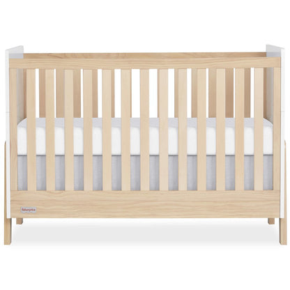 Fisher-Price Iris 4-in-1 Convertible Crib by Dream On Me in Vintage White Oak