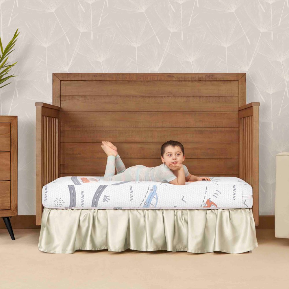 Dream On Me 150 Coil Inner Spring On The Go Crib and Toddler Mattress