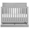 JPMA & Greenguard Gold Certified Dream On Me Reign 5 in 1 Convertible Crib, Pebble Grey