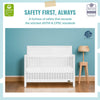 Dream On Me Dillian 3-in-1 Convertible Crib in White