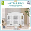 JPMA & Greenguard Gold Certified Dream On Me Storybrooke 5 in 1 Convertible Crib