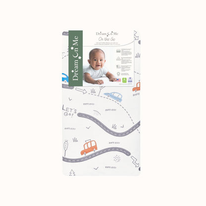 Dream On Me 150 Coil Inner Spring On The Go Crib and Toddler Mattress