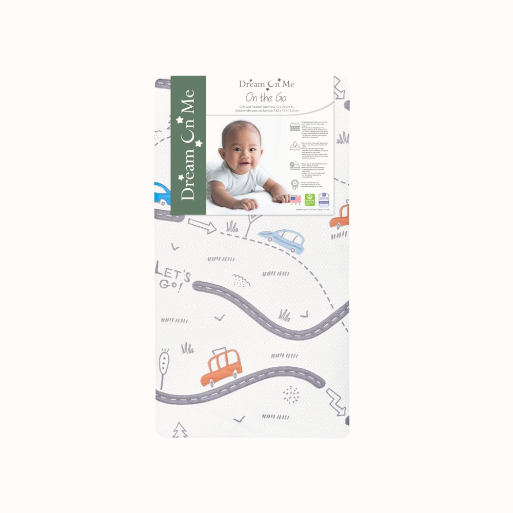 Dream On Me 150 Coil Inner Spring On The Go Crib and Toddler Mattress