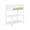 Dream On Me Doula Changing Table in White with Natutal, JPMA certified