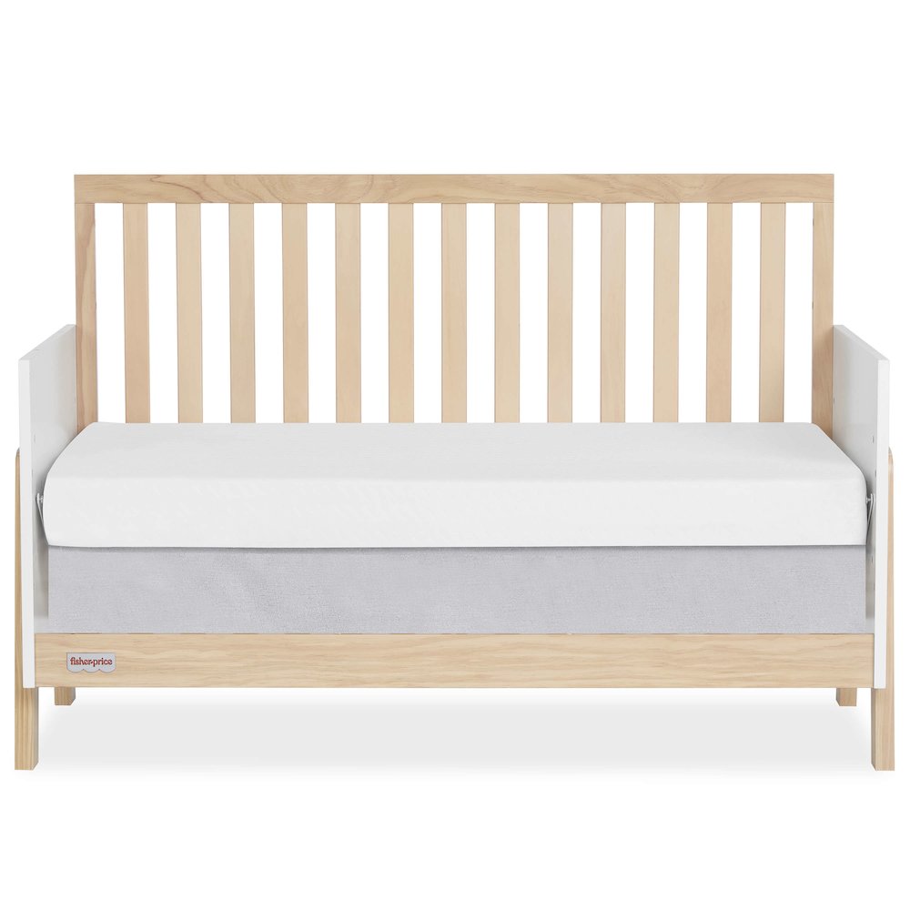 Fisher-Price Iris 4-in-1 Convertible Crib by Dream On Me in Vintage White Oak