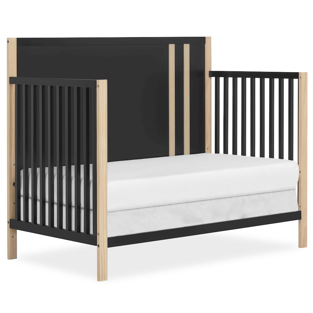 Dream On Me Soho Convertible Crib In Matte Black Vintage