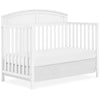 JPMA & Greenguard Gold Certified Dream On Me Storybrooke 5 in 1 Convertible Crib, White