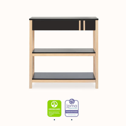 Dream On Me Soho Changing Table In Matte Black Vintage