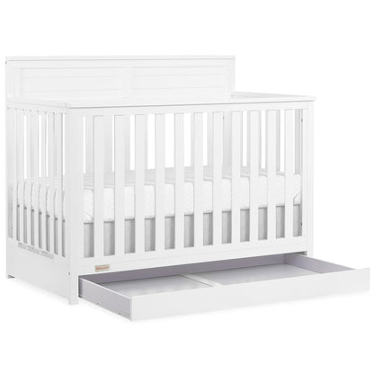 JPMA & Greenguard Gold Certified Dream On Me Reign 5 in 1 Convertible Crib, White