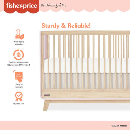 Fisher Price Siesta 3-in-1 Convertible Crib by Dream On Me