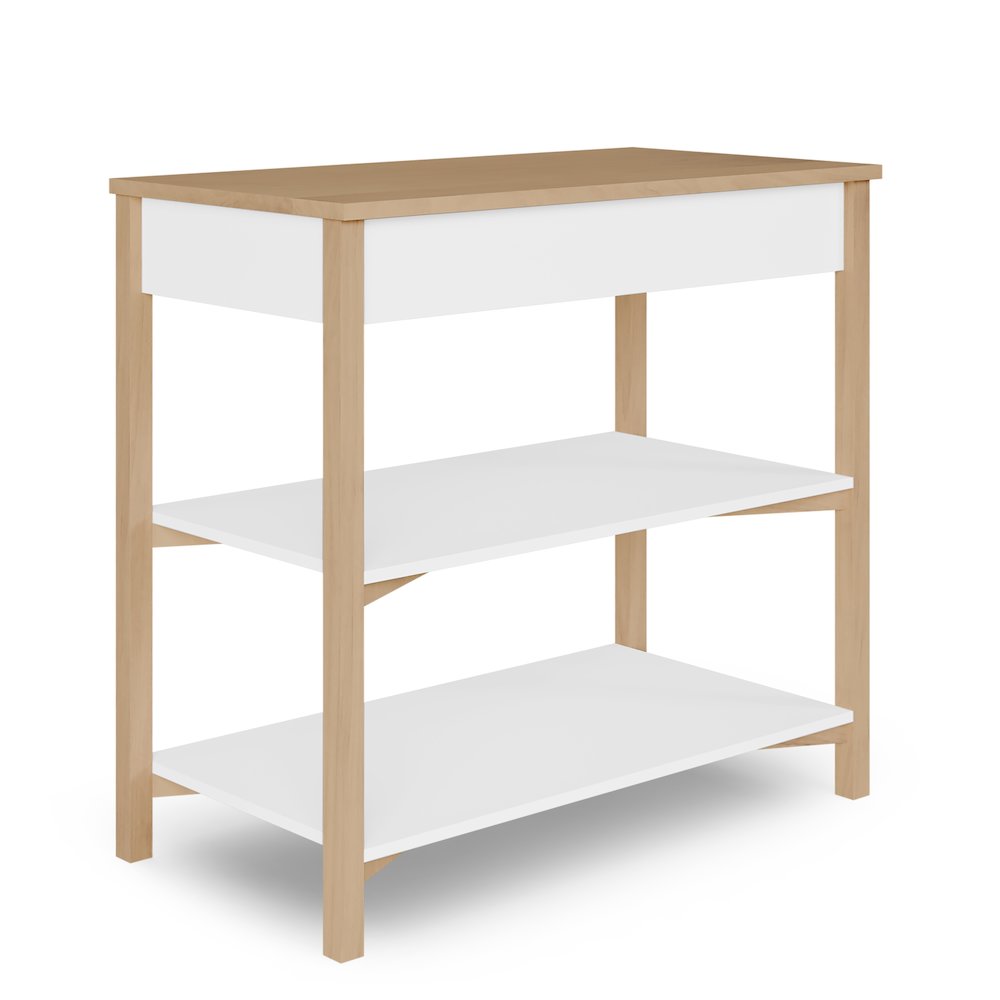 Dream On Me Owen Changing Table in Vintage White Oak, JPMA Certified