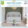 JPMA & Greenguard Gold Certified Dream On Me Storybrooke 5 in 1 Convertible Crib, Peblle Grey, Without Storage