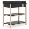 Dream On Me Soho Changing Table In Matte Black Vintage