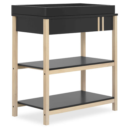 Dream On Me Soho Changing Table In Matte Black Vintage