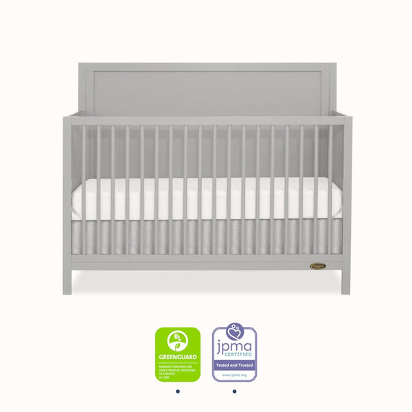 Dream On Me Dillian 3-in-1 Convertible Crib in Pebble Grey