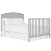 JPMA & Greenguard Gold Certified Dream On Me Storybrooke 5 in 1 Convertible Crib, Peblle Grey, Without Storage