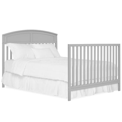 JPMA & Greenguard Gold Certified Dream On Me Storybrooke 5 in 1 Convertible Crib, Peblle Grey, Without Storage