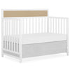 Dream On Me Kai Convertible Crib, White+Natural