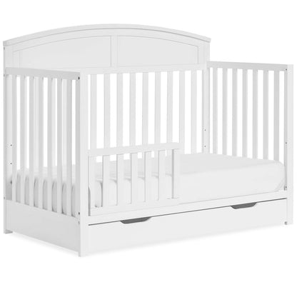 JPMA & Greenguard Gold Certified Dream On Me Storybrooke 5 in 1 Convertible Crib