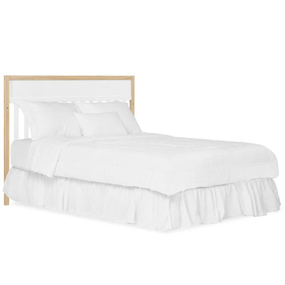 Dream On Me Owen 5-in-1 Convertible Crib, Vintage White Oak