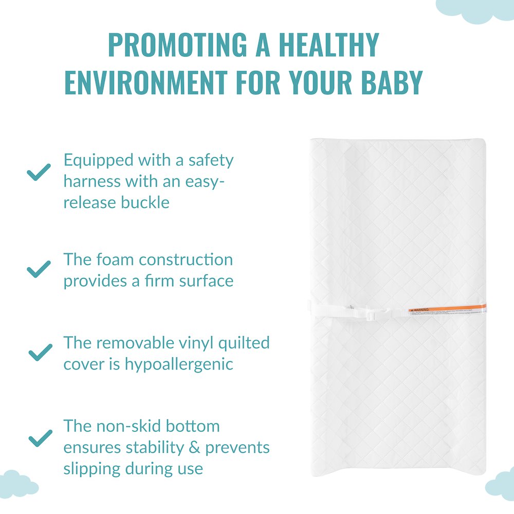 Dream On Me Compressed Contour Changing Pad, White