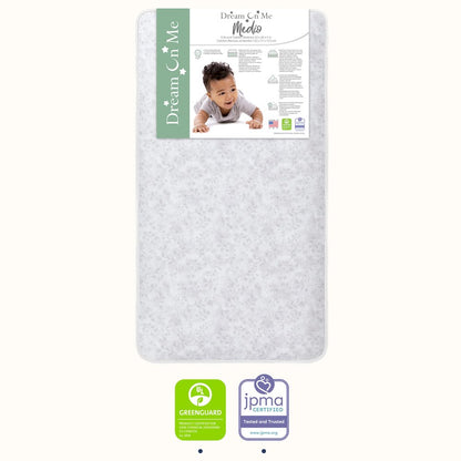 Dream On Me Medio Crib Mattress, JPMA & Greenguard Gold Certified