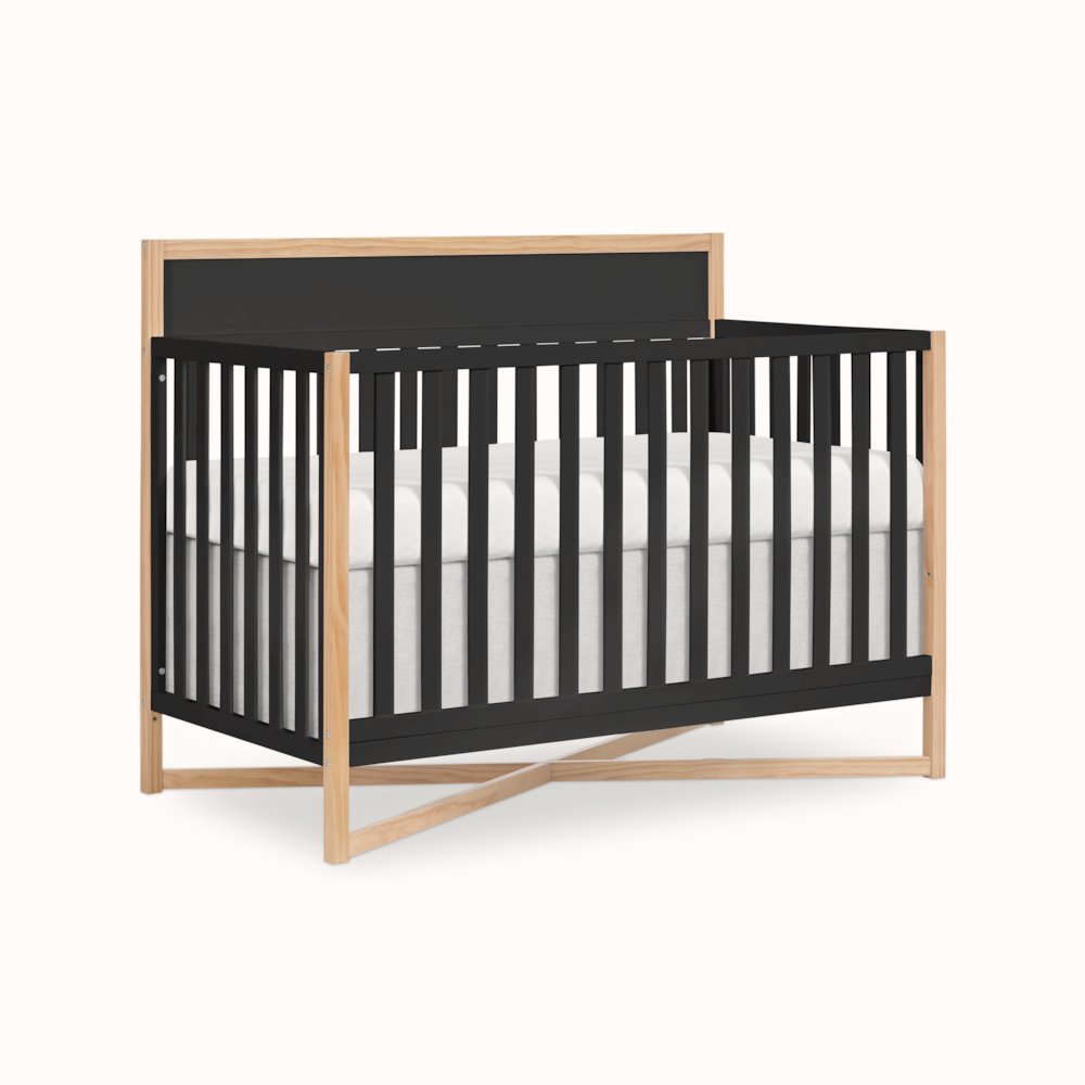Dream On Me Owen 5-in-1 Convertible Crib, Matte Black