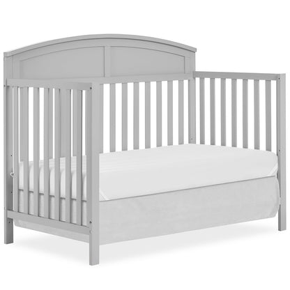 JPMA & Greenguard Gold Certified Dream On Me Storybrooke 5 in 1 Convertible Crib, Peblle Grey, Without Storage
