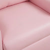 Pink PVC Fabric Kids Recliner Chair with Cupholder and Contemporary Style
