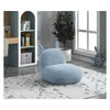 Weston 21.5"W Blue Chenille Deer-Shaped Kids Chair